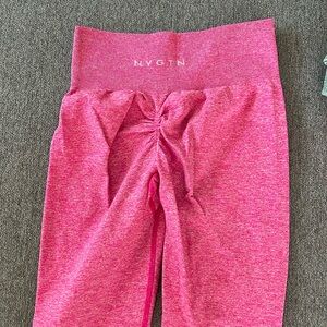 NVGTN pink bitty scrunch leggings